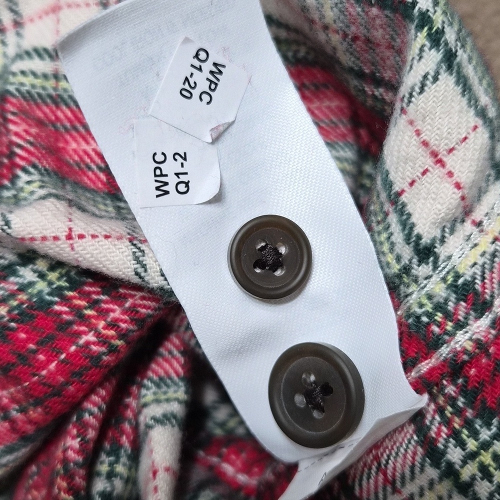 Alpine Design Red and White Plaid Button Down Shirt NWT Size M - Picture 10 of 12